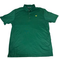 Masters Collection Golf Polo Shirt Green 100% Pima Cotton Mens Large L picture