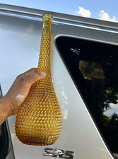 Textured Amber Glass Decorative Bottle, Decorative Amber Glass Bottle picture