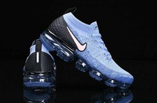 Men Nike Air VaporMax Flyknit 2 Light Blue Pink Breathable Sports Trainers picture
