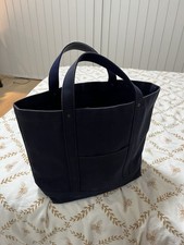 The Armoury David Tote Bag – Navy Cotton Canvas – Older Version without strap picture