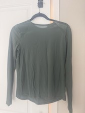 Lululemon Sculpt Long Sleeve Mesh At Shoulders  Size 6 Color Dark Forest Green picture