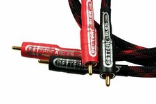 Better Cables Silver Serpent RCA Analog Audio Interconnect Cable Stereo PAIR picture