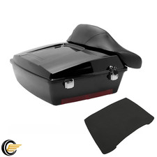 10.7'' Chopped Pack Trunk w/ Backrest Pad For Harley Tour Street Glide 97-13 picture