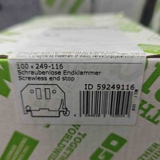 100Pcs 249-116 59249116 Schrewless End Stop for WAGO Wiring Terminal Blocks picture