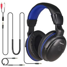 SIMOLIO Wired Long Cord Headphones for TV with Volume Amplified & Clear Dialogue picture