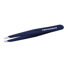 Tweezerman Evening Blue Full Size Slant Stainless Steel Slant Tweezer  picture