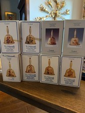 NIB Lot of 8 Vintage Goebel MJ Hummel Collector Bells 1979-1987 Never Out of Box picture