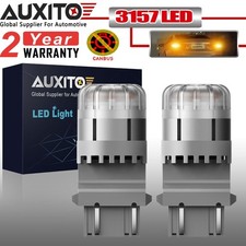 AUXITO 3157 3156 3057 LED Turn Signal Blinker Light Bulbs Extremely Bright Amber picture