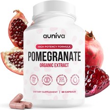 Auniva Pomegranate Extract Capsules, Natural Pomegranate Supplement picture