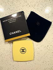 CHANEL Mirror Duo Double-Sided Compact Square Beige w/ Pouch & Box picture