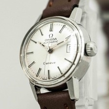No Tariffs **NEAR MINT** Vintage OMEGA Geneve Cal.684 Automatic Date 20mm Ladies picture