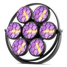 450W Golden RGB COB Retro LED Spotlight DMX DJ Party Light Music-Controlled picture