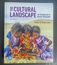 The Cultural Landscape: An - Hardcover, by unknown author - Very Good picture