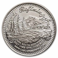 Cascade Refining Salt Lake City Utah 1oz .999 Silver Round ~ picture