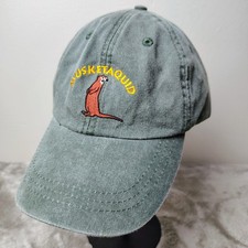 Vintage Adams Musketaquid Sportsmen's Club Hat Green Vintage Strapback Cap picture