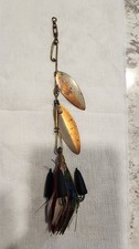 RARE PFLUEGER BEARCAT 'D' 2-SPINNER ROOSTER TAIL FISHING LURE picture