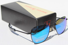 AMERICAN OPTICAL Original Pilot POLARIZED Sunglasses Black/Blue BT SM BMN-P NEW picture