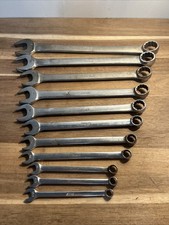Vtg Snap On Tools 11 Pc Combination  Wrench Set OEX 9/32