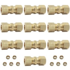 Aoserge Brass Compression Tube Fitting 3/8