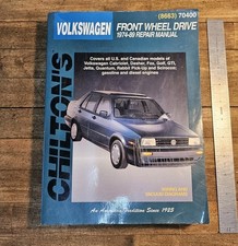Chiltons 1974-1989 Volkswagen FWD GTI Golf Jetta Rabbit Repair Manual # 70400 picture