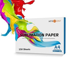 Sublimation Paper for Mug & T-Shirts, 150 Sheets, 8.5x11 Inch A4 picture