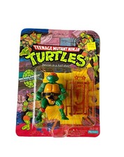 1988 TMNT Michelangelo 10 Back MOC Sealed Playmates #5004 Vintage Ninja Turtles picture