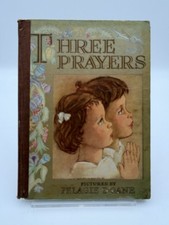 Vintage 1941 Three Prayers Religious Children's Book The Lord's Prayer picture