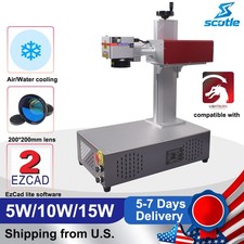 CRS 5W 10W 15W 355nm UV Laser Marking Engraving Machine For Glass Acrylic Wood picture