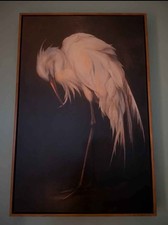 Stunning Large Framed Egret Excellent Condition Beautiful  picture