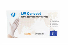 100pcs Clear Vinyl Gloves | Powder Free Latex Free | Food Safe for Cleaning picture