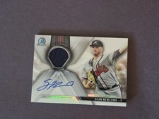 2017 Bowman Chrome - Chrome Auto Relics Sean Newcomb #CAR-SN /150 (AU, MEM, RC) picture