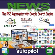 Turnkey AutoPilot News Aggregator Website w/ Google Search Engine- Adsense Ready picture