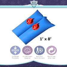Buffalo Blizzard 1' x 8' Blue Water Tubes 22 Gauge Swimming Pool Winter Covers picture