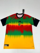 Adidas Jamaica 26 x Bob Marley Home Pre Match Jersey Mens Climacool KA1905 picture
