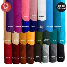 ELW Chap Splits Suede 4-5 oz (1.6-2mm) Pre-Cut Piece Leather AB Grade Cowhide picture