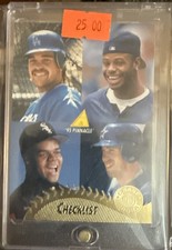1995 Pinnacle - Checklist Ken Griffey Jr, Frank Thomas, Mike Piazza #450 Museum picture
