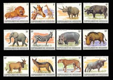 Burundi #589 - 600 Mint NH 1963 African Wild Animals Set of 12 High Scott Retail picture