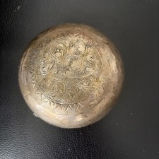 Antique Silver Repousse FLOWER Small BOWL 4