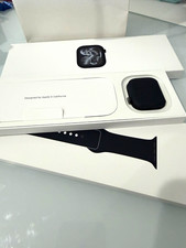 Apple Watch Series 11 42mm Jet Black Aluminum Cellular Black Silicone Band picture