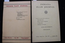 1948-1949 INDIANA FLAW JOURNAL - LOT OF 2 - SOFTCOVER BOOKS - K 3627 picture