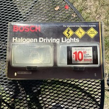 NEW Bosch Driving Lights Halogen 23350C Vintage Made in Sweden NOS SEALED picture