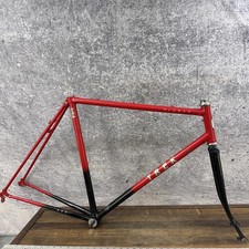 Vintage Trek Elance Road Bike Frame 57cm Red Steel USA 80s Caliper 700c 126mm picture