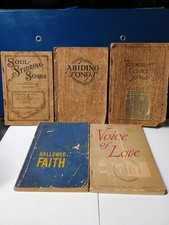 Antique And Vintage Hymnals Lot Of 5 1898-1967 picture