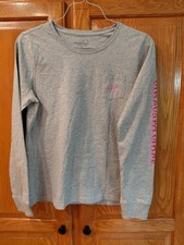 Vineyard Vines Grey Long Sleeve Pocket T-Shirt, Medium picture
