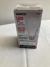 SATCO S9318 3/9/12W 3-Way Non-Dimmable A19 LED 40K Cool White Frosted E26d Base picture