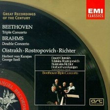 Beethoven: Triple Concerto  Brahms: Double Concerto - Audio CD - GOOD picture