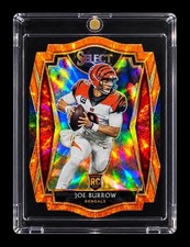 JOE BURROW ROOKIE ORANGE REFRACTOR 2020 PANINI PRIZM Select Die Cut BENGALS picture