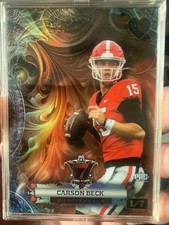 2024 Wild Card Carson Beck 1/7 PRC “Card Studs” Low # Georgia QB SSP 🔥 picture