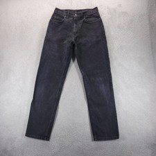 VTG Gap Jeans 32x32 Black Loose Tapered Made in USA 90s Charcoal Wash picture