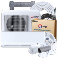 Mitsubishi WX 9000 BTU Ductless Mini Split Heat Pump AC System, 18 SEER2 R454B picture
